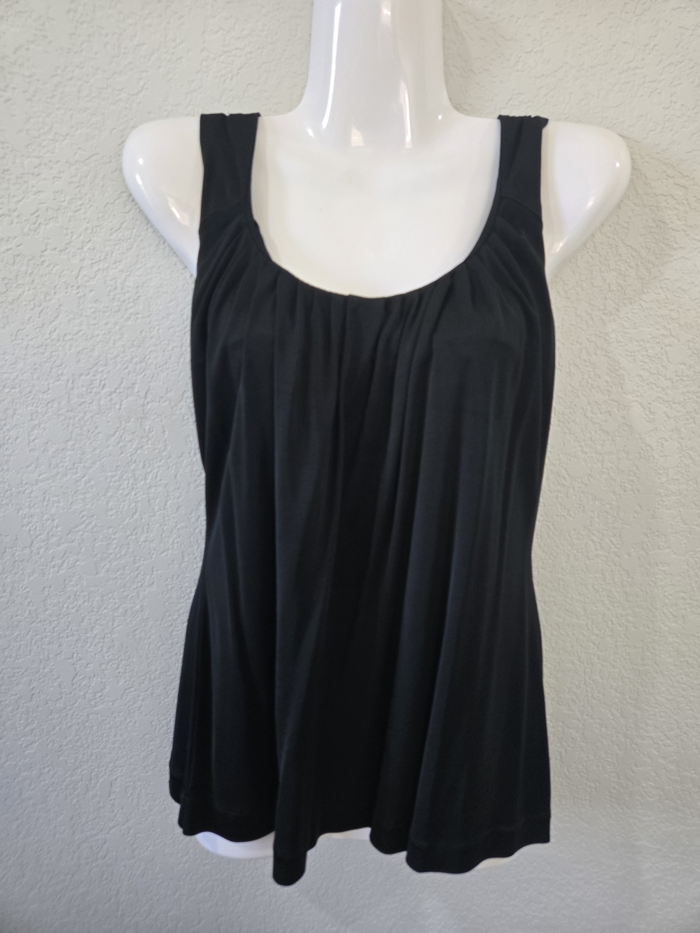 Black Women's Draped Tank Top